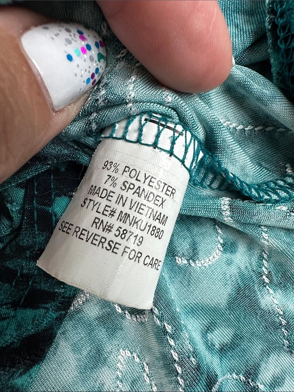Notations Women’s Teal Button Front Blouse Shirt Top V-Neck - Picture 4 of 5